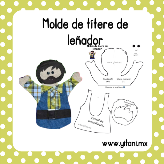 Molde de títere de Leñador