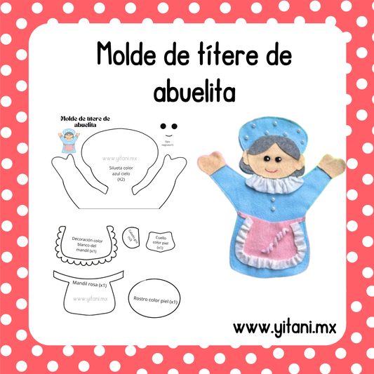 Molde de títere de Abuelita