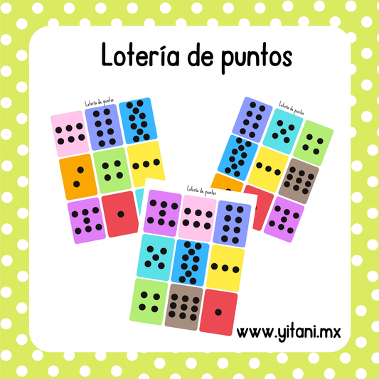 20 tableros de lotería de puntos