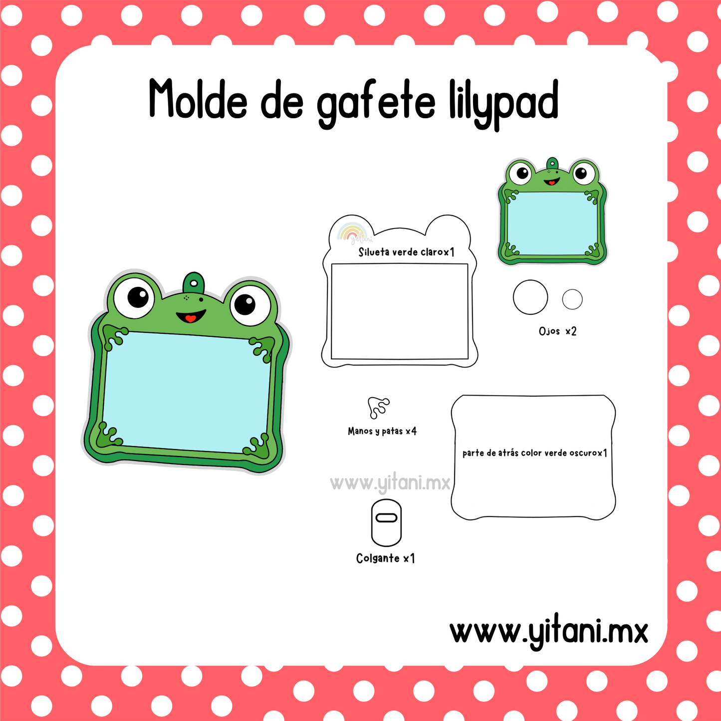 Molde de gafete lilypad