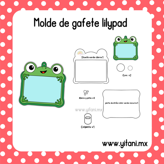 Molde de gafete lilypad